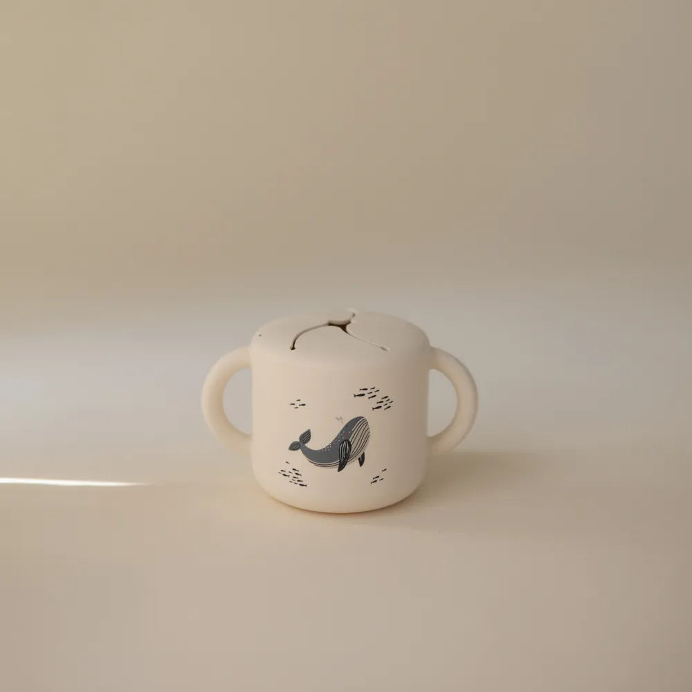 Mushie silicone snack cup