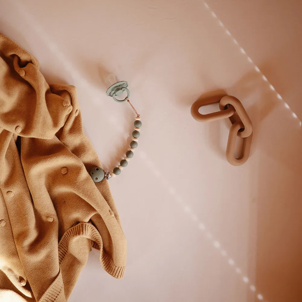 Mushie chain bite ring