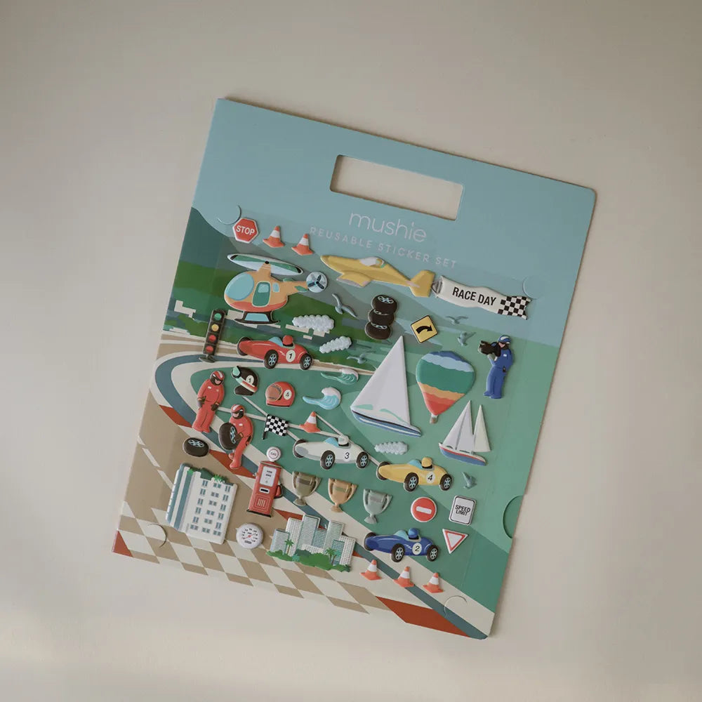 Mushie activity book with stickers