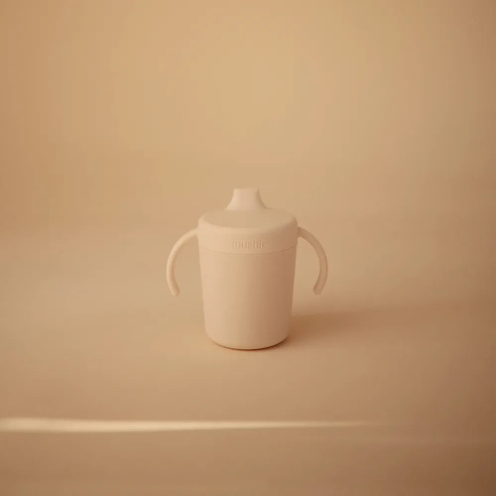 Mushie drinking cup with spout