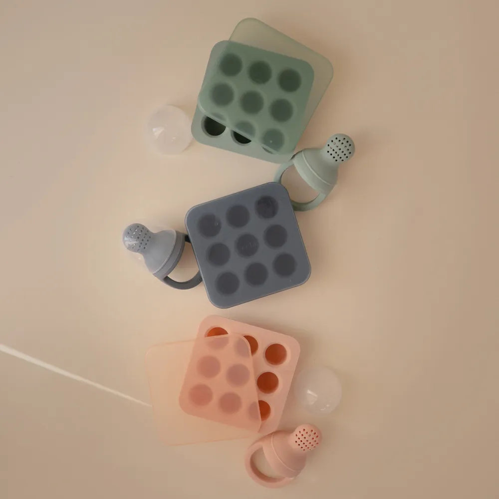 Mushie freezer tray for fruit juice