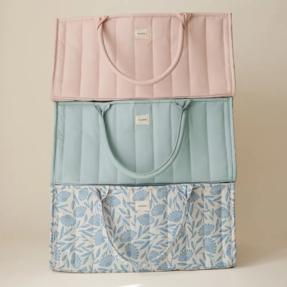 Mushie diaper storage