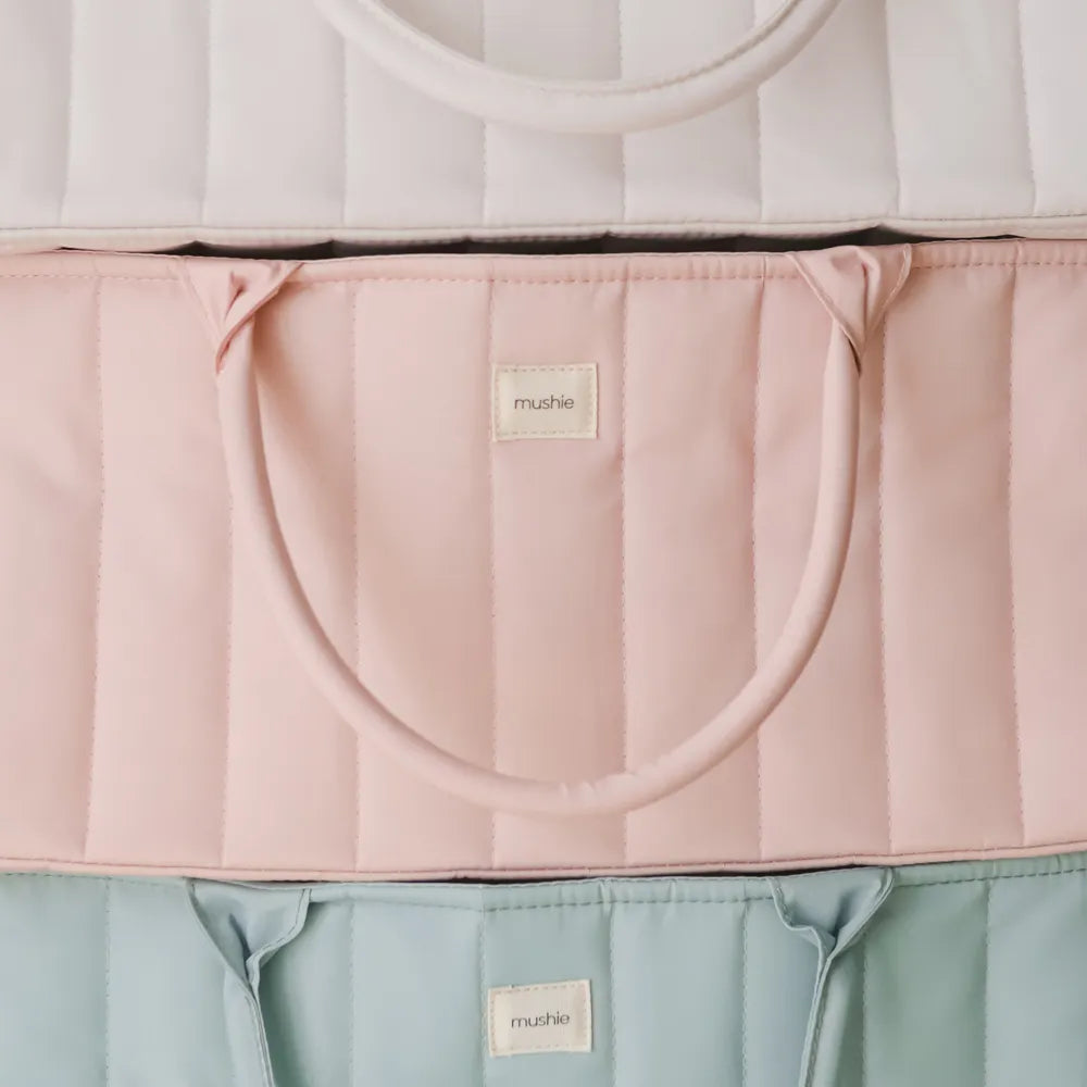 Mushie diaper storage