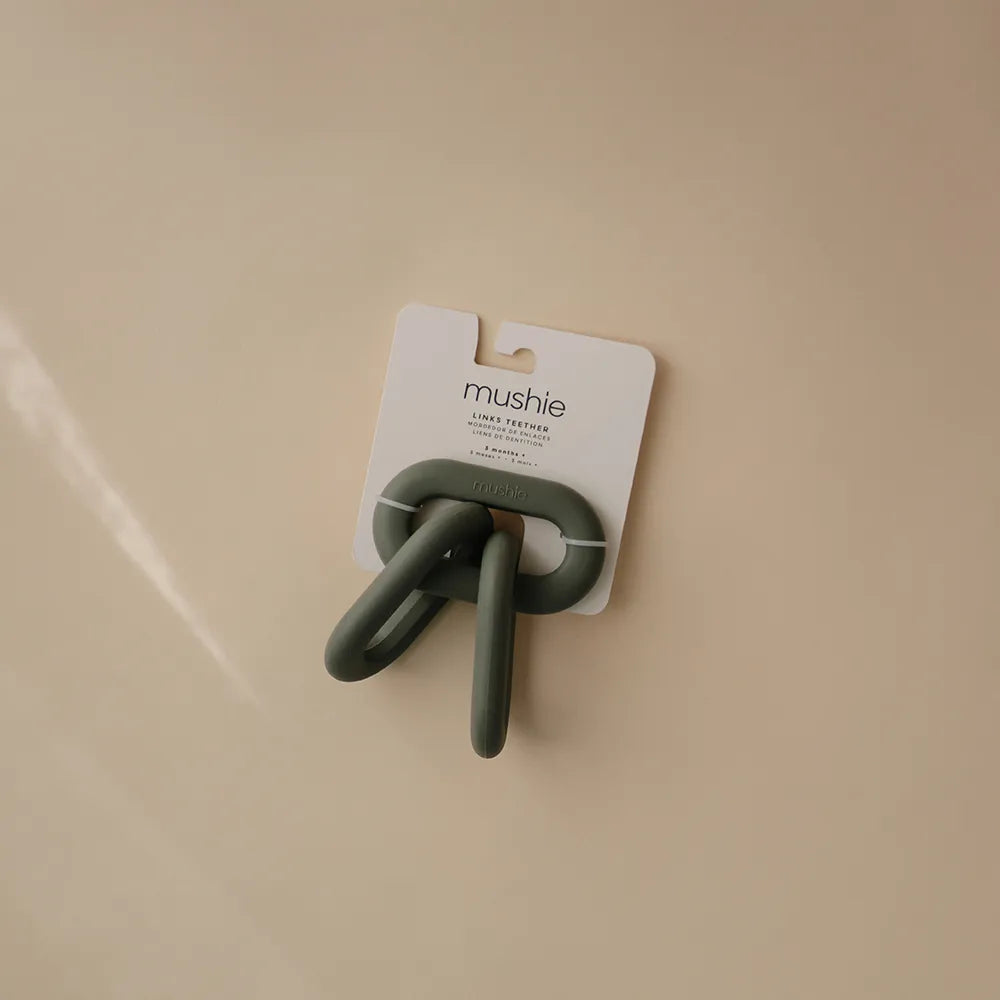 Mushie chain bite ring