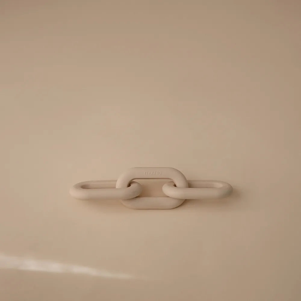 Mushie chain bite ring