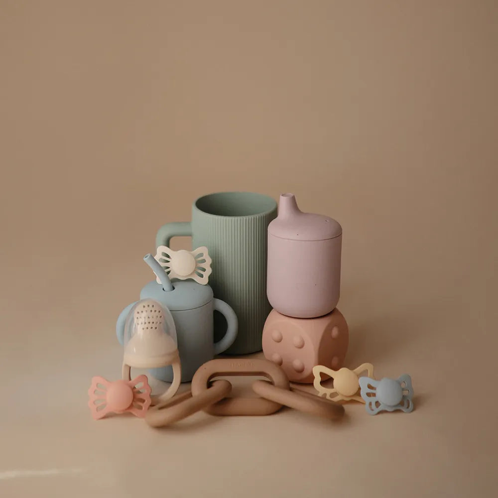 Mushie chain bite ring