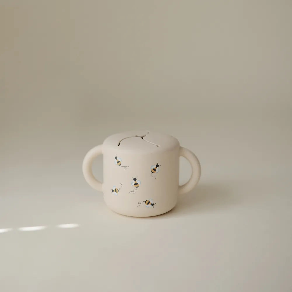 Mushie silicone snack cup