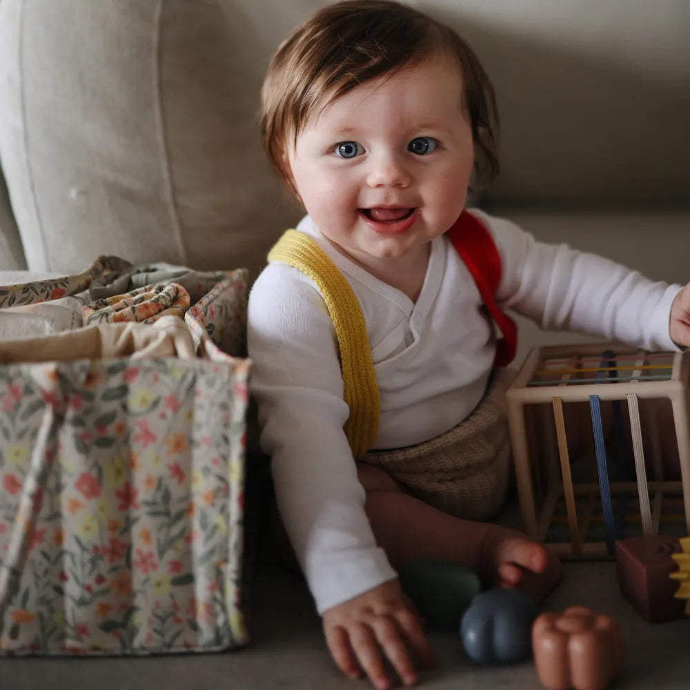 Mushie diaper storage