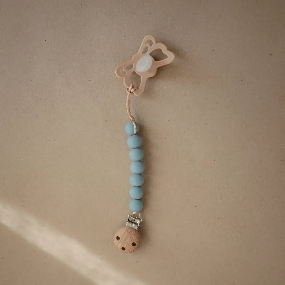 Mushie pacifier chain - Halo