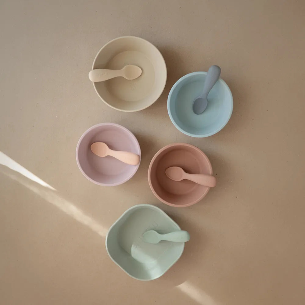 Mushie beginner spoons 2-pack