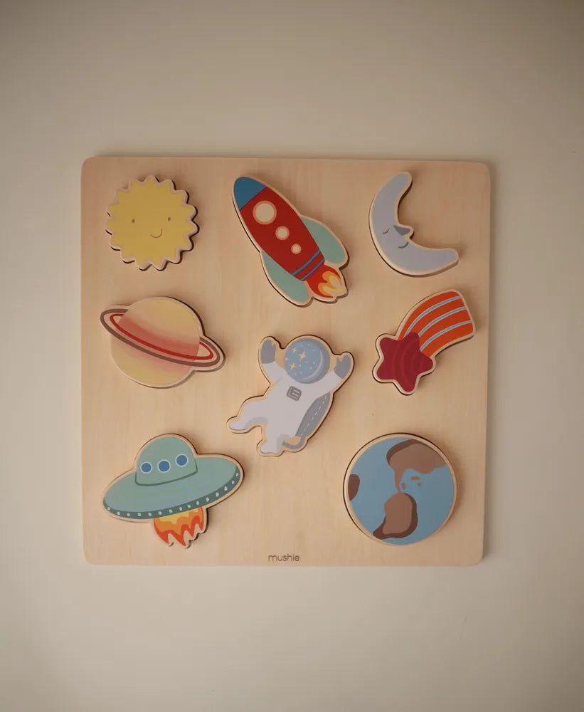 Mushie wooden puzzle