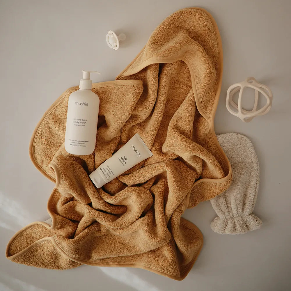 Mushie hooded towel
