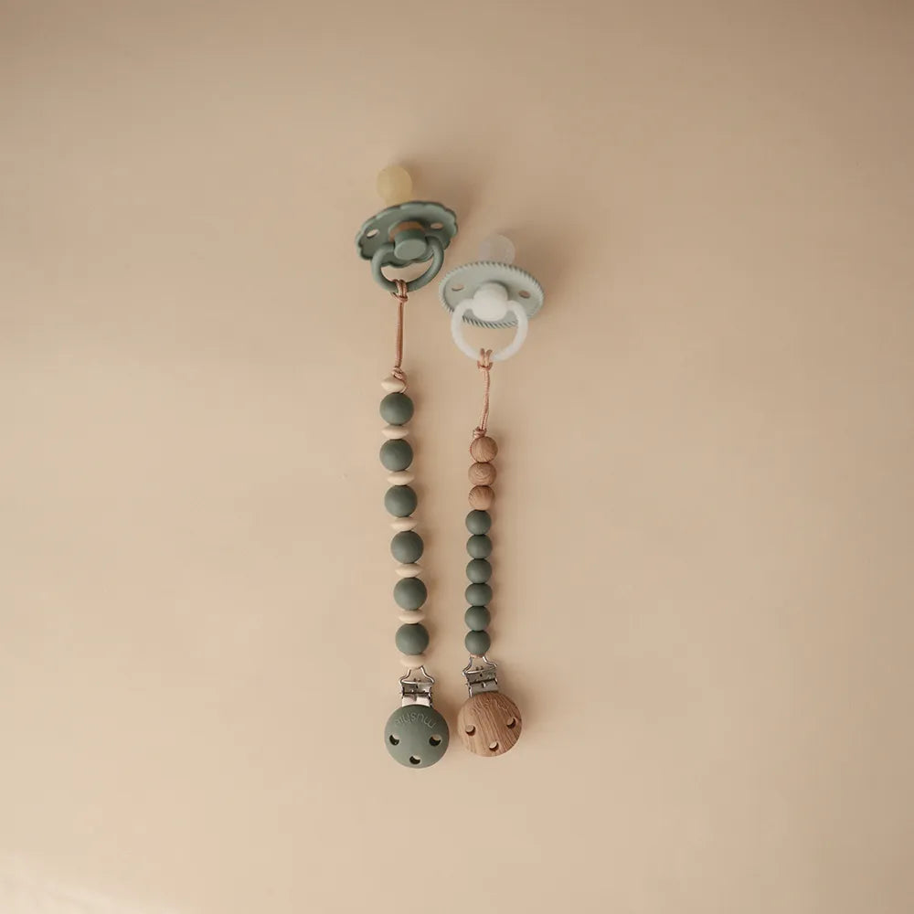 Mushie pacifier chain - Luna