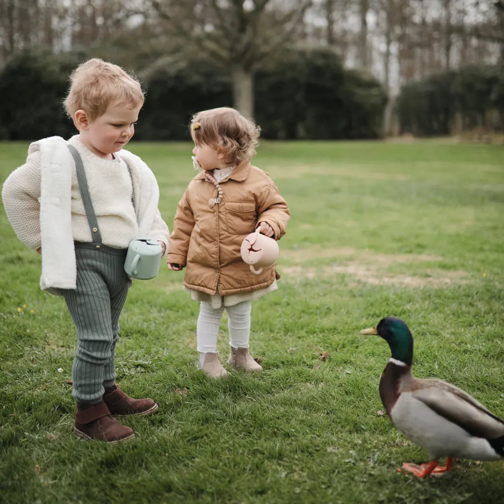 Mushie silicone snack cup
